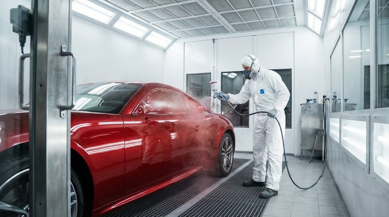 天涯社区短视频：跑车喷漆改色